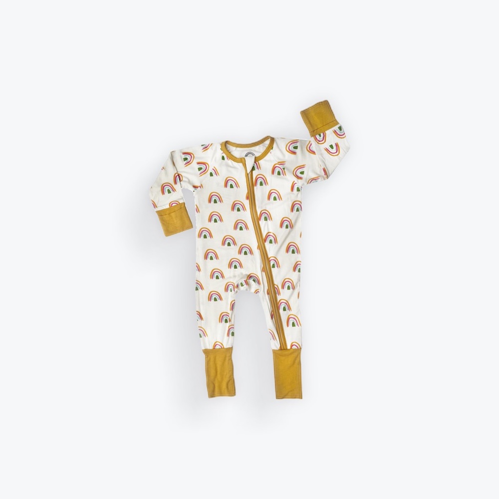 Rainbow Bamboo Convertible Footie